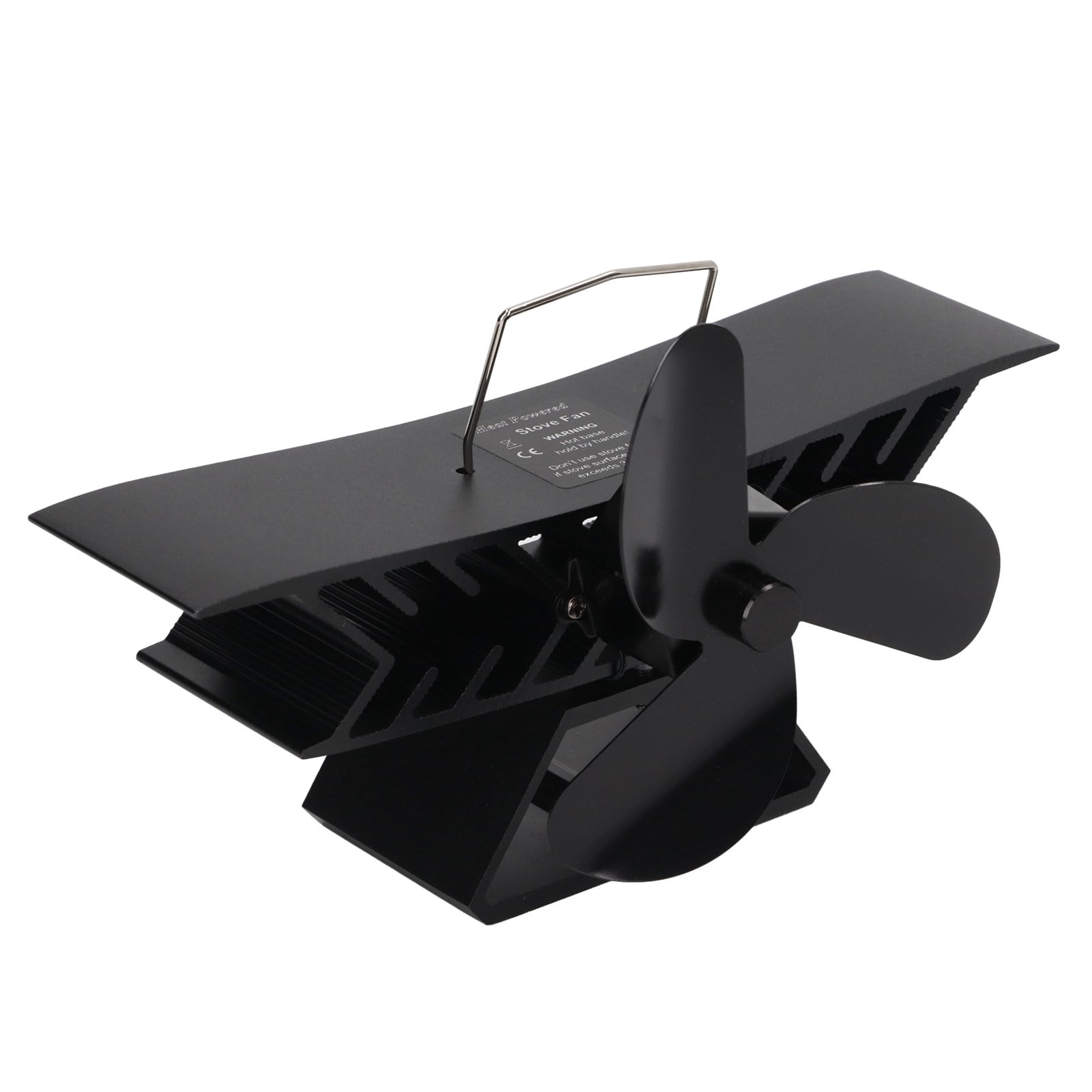 Wood Stove Fan Heat Powered, 3 Blades Fireplace Fans Non Electric For