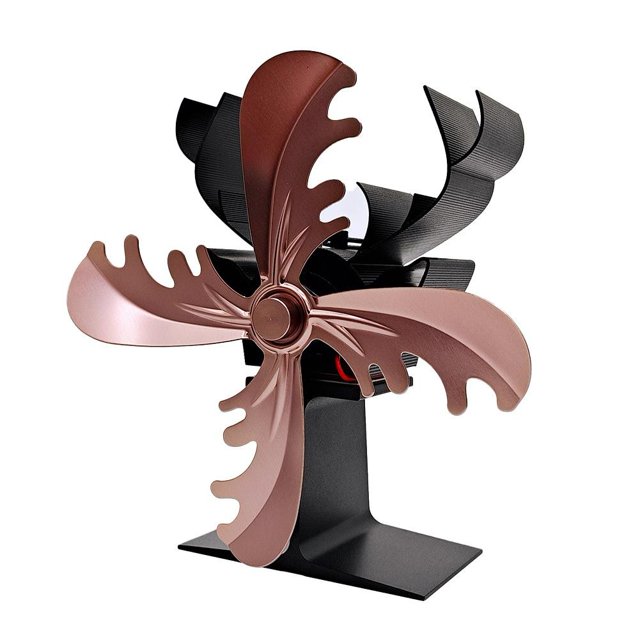 Wood Stove Fan Non Electric Fireplace Fan Heat Powered 4 Blade Wood