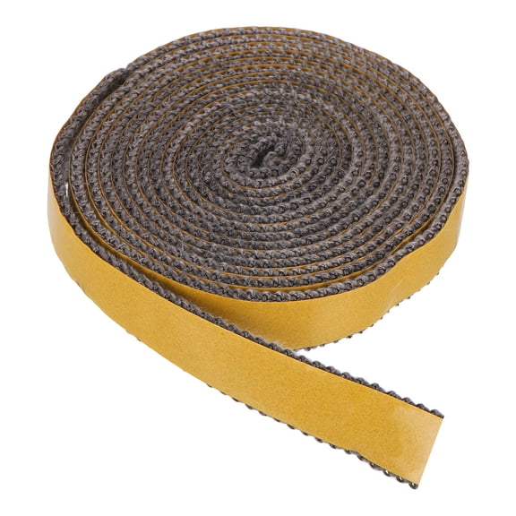 Wood Stove Gasket, 11/16" x 1/8" x 98" Flat Graphite Fiberglass Self Adhesive High-Temperature Resistance Seal Rope for Stoves Fireplace Door, Black