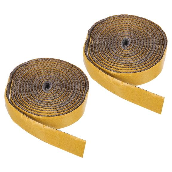 Wood Stove Gasket, 2Pcs 11/16" x 1/8" x 79" Flat Graphite Fiberglass Self Adhesive High-Temperature Resistance Seal Rope for Stoves Fireplace Door, Black