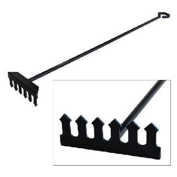 Wood Stove Rake 36 Inch - Heavy Duty Furnace Rake for Fireplace & Wood Burning Stoves - Poe Rake - Ash Removal Tool - Fire Pit Rake