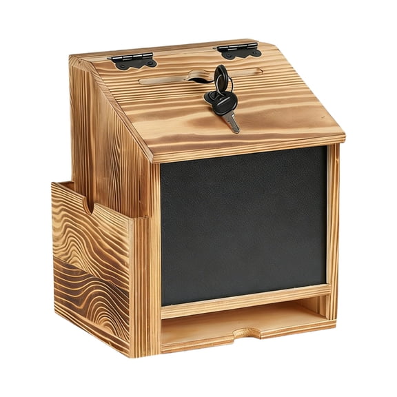 Wood Suggestion Box Donation Box For Office Church Prayer Note And Voting