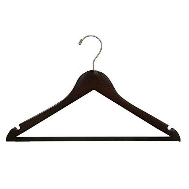 20pcs Triangle Hanger, Top Jacket Garment Clothes Coat Hangers, Anti-Slip  Coating Hanger, Chrome Plated Swivel Hook with Round End - for Suits