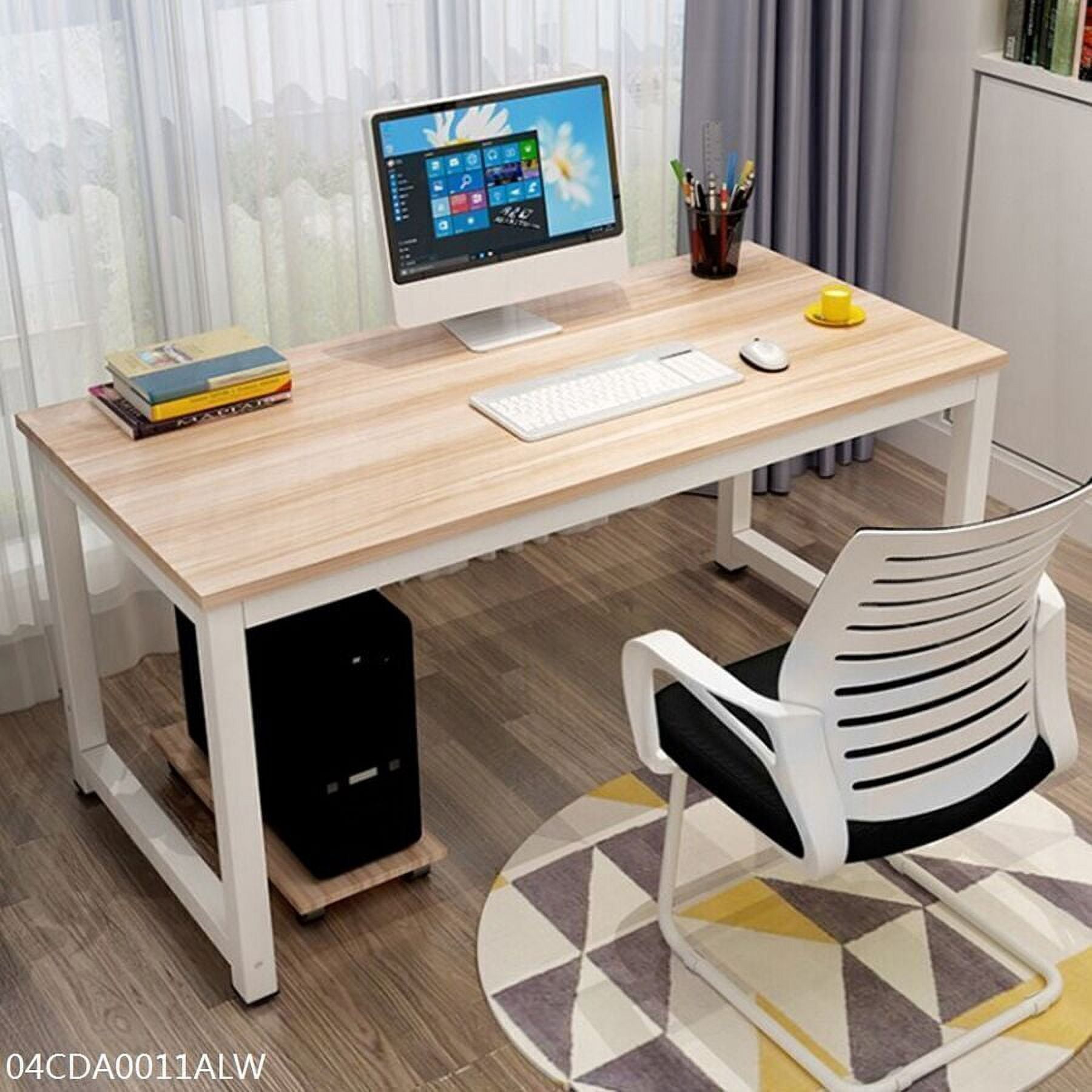Wood Table Workstation Computer Writing Study Desk Office Furniture ...