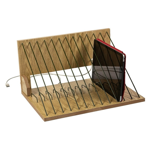 Wood Tablet Storage, Educational, Party Supplies, 1 Pieces