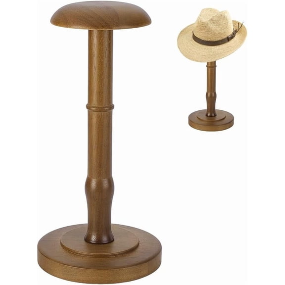 Wood Tabletop Hat Rack Vintage Dome Shaped Hat Holder Display Stand Cap Organizer and Display Rack DIY