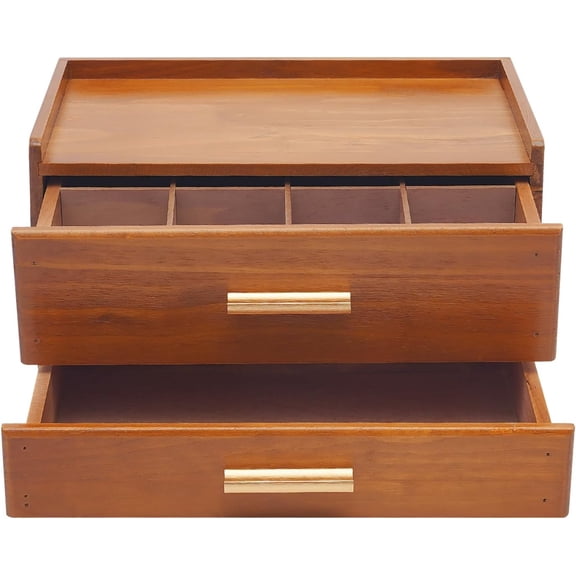Wood Tea Bag Organizer, Tea Organizers and Storage Box with Drawer Tea Station organizer with 8 Compartments Tea Station Chest Display Wooden, Organizador De Te