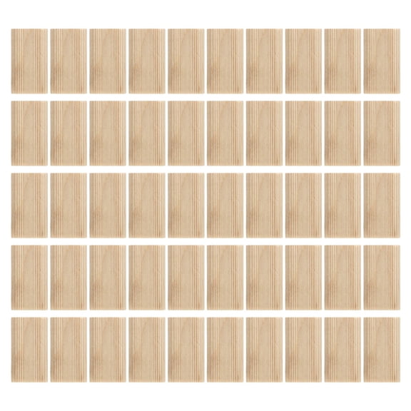 Wood Tenon Loose Tenons, Beech 50Pcs Domino Tenon for Woodworking