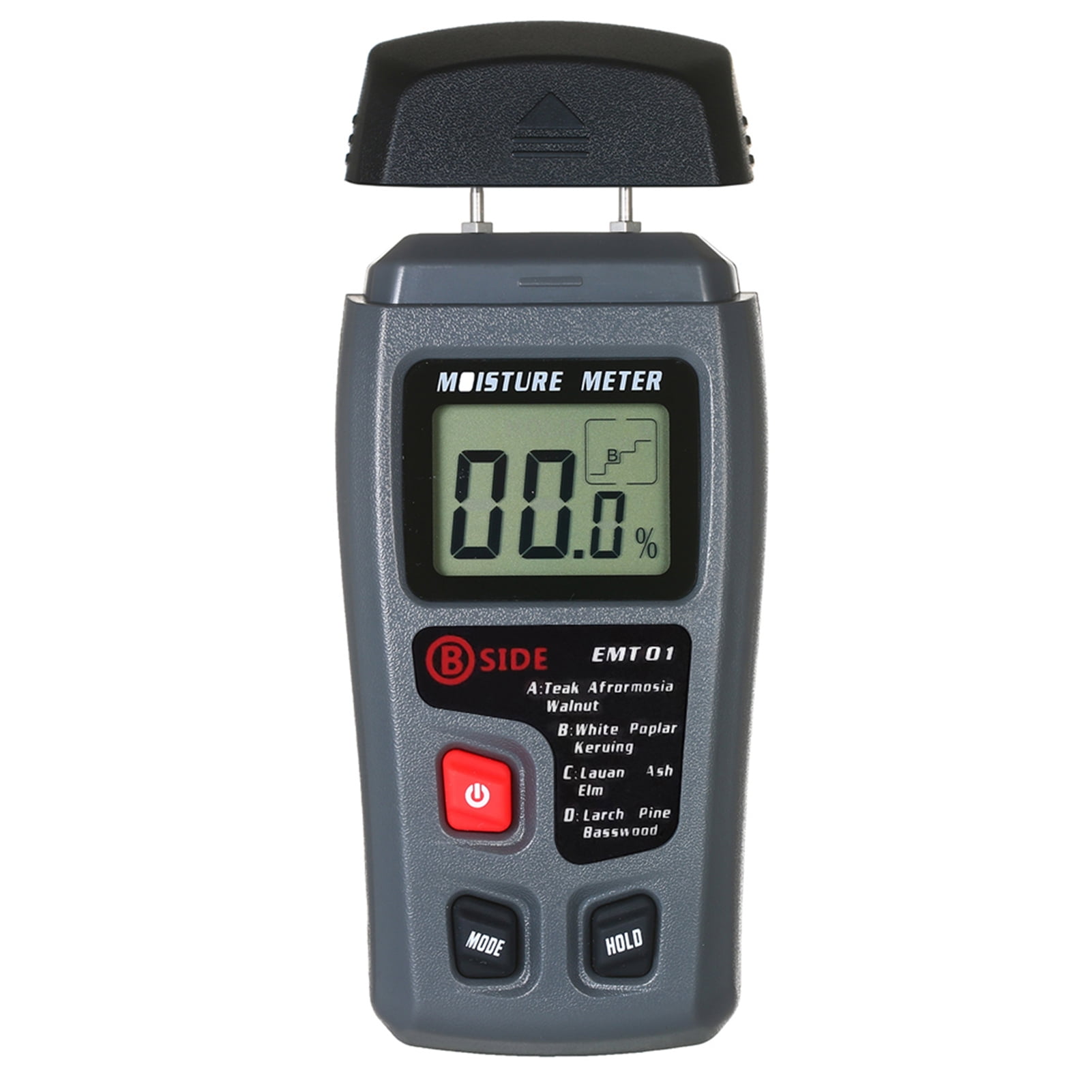 Wood Test Meter 4 Modes Portable Hygrometer Pin Type Timber