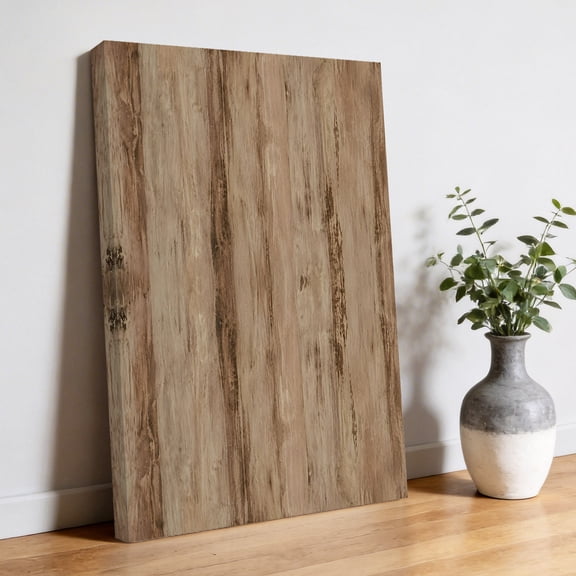Wood Texture Canvas Wall Art, Brown Tree Bark Striped Wooden Fibers Vertical Knots Pictures Wall Decor Wooden Framed Artwork Art Prints for Living Room Hallway Bedroom Office 8"x10"