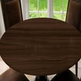 thumbnail image 1 of Wood Texture Elastic Edged Round Wood Fitted Table Cloth Cover, Home Decorative Tablecloth for Indoor Outdoor Kitchen Party, Tablecloth Size 44"(Fit for 32.2"-36.1" Table), 1 of 4