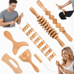 Wood Therapy Massage Tool 6 in 1,Lymphatic Drainage Massager Maderoterapia Kit Professional Body Cellulite Massager for Body Sculpting,Contouring,Relief Muscle,Anti-Cellulite