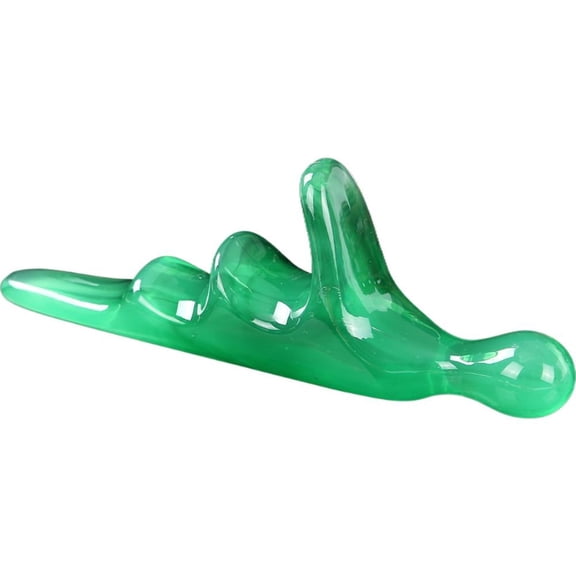 Wood Therapy Massage Tools, Reflexology Master Hand Foot Stress Reliever Ergonomic Wing Massager Wooden SPA Therapy Tool,Triangle Reflexology Tools - Green