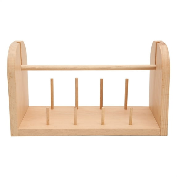 Wood Thread Spool Holder 9 Spool Thread Rack Embroidery Thread Organizers Holder