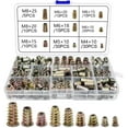 thumbnail image 1 of Wood Threaded Insert Zinc Alloy Screw M4 M5 M6 M8 Threaded Insert Hexagon Socket Cap Screw Nut For Wood Furniture (120Pcs), 1 of 7