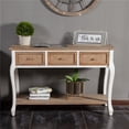 thumbnail image 1 of Wood Three Drawer Console Table, 1 of 23