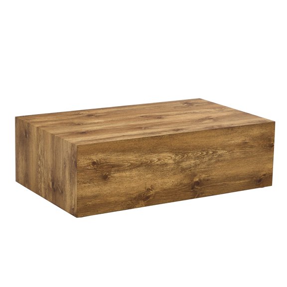 Wood-Tone MDF Coffee Table