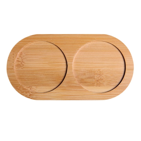 Wood Tray Salt and Pepper Mill Tray Pepper Mill Holder & Rest Kitchen Storage Holder Wood Caddy for Home Kitchen café Storing Salt Sugar Pepper Spice Counter or Table