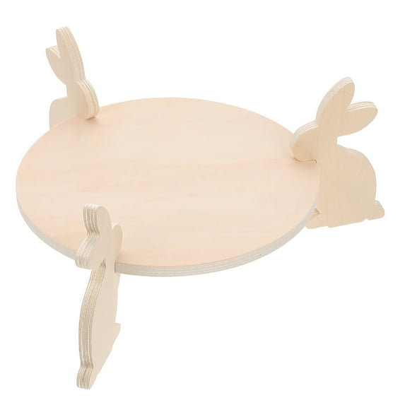 Wood Tray Wooden Footed Cake Stand Korean Version Snack Banquet