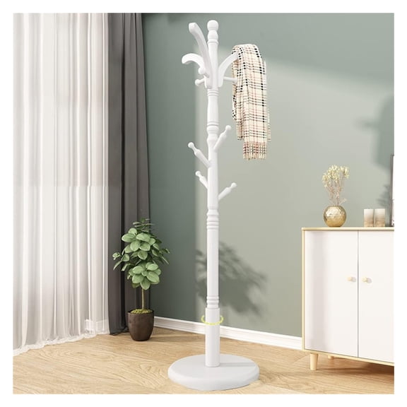 Wood Tree Coat Rack Freestanding,Entryway Coat Stand with 10 Hooks,Elegant Coat Hall Tree Coat Hanger Stand for Home Office Hallway Entryway