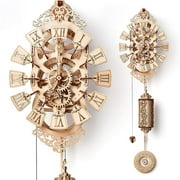 Wood Trick 3D Pendulum Wall Clock Wooden Model Mechanical Self Building Kit
