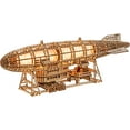 thumbnail image 1 of Wood Trick Luminous Zeppelin LED 3D Wooden Puzzles for Adults to Build - Moving Propellers & Tail - Includes Wall Mount & Stand - Engineering DIY Project Mechanical 3D Puzzle Model Kits for Adults, 1 of 4
