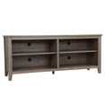 thumbnail image 1 of Wood Tv Stand For Tvs To 55, 65 Inch Fla T Screen，Entertainment Center With Bookshelves，Farmhouse Tv Stand Brown(brown), 1 of 7