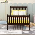thumbnail image 1 of Wood Twin Bed Frame with Headboard and Footboard, Kids Twin Bed Frames No Box Spring Needed for Boys and Girls, Espresso, 1 of 10