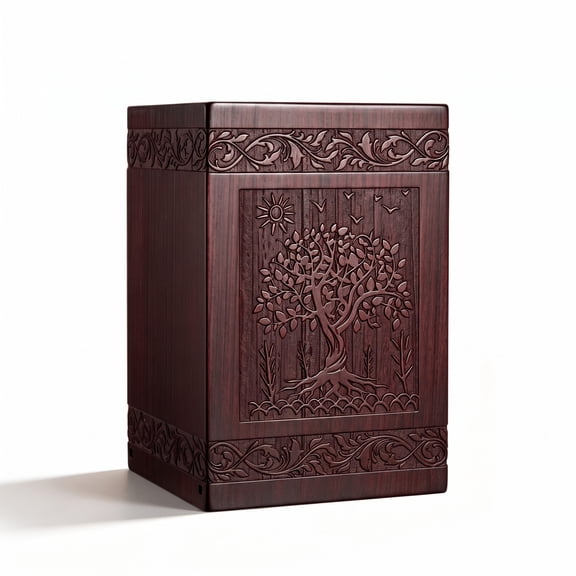 Wood Urns for Human Ashes Small Decorative Keepsake Urns for Ashes for Women Men