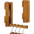 thumbnail image 1 of Wood Wall Mounted Clothes Drying Rack, 6 Inch Small Spaces Foldable Clothes Wall Hanging Racks, Wooden Folding Clotheses Hanger Racks for Apartments Closet Balconies Laundry Room, Bedroom, Living Roo, 1 of 7