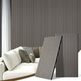 thumbnail image 1 of Wood Wall Panels 2 Pack, Home Improvement Wood Panels for Wall 46.45" x 23.81" Wall Panels for Interior Wall Decor, 3D Wood Slat Wall Panel/Fluted Soundproof Slat Sound Absorbing Panels, 1 of 7