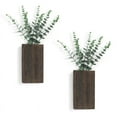 thumbnail image 1 of Wood Wall Planter Vase with Artificial Eucalyptus Farmhouse Hanging Decor Pocket for Fake Plants Flowers, 1 of 6