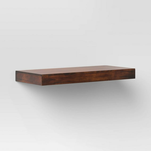 Wood Wall Shelf Walnut Threshold