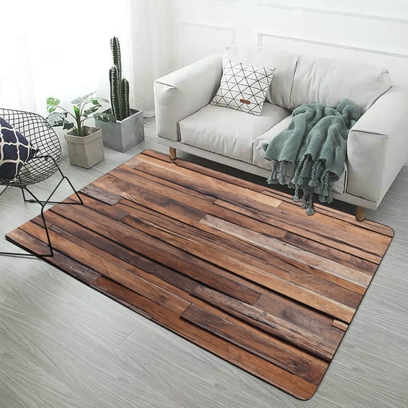 Wood Wall Soft Comfy Area Rugs Carpet Suitable for Living Room Kitchen Bedroom Laundry Room Home Decorations 23.6"x35"