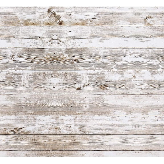 Wood Wallpaper 17.7x200 inch Decorative Shiplap Peel and Stick Wallpaper Distressed Wood Contact Paper Removable Wallpaper for Kitchen Bedroom Self Adhesive Bulletin Board Paper Roll