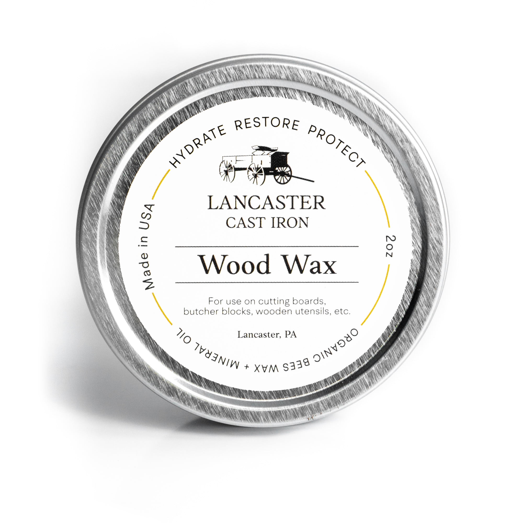 Wood Wax Conditioner 2 oz Blend of Beeswax and Mineral Oil Wood