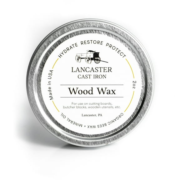 Wood Wax Conditioner - 2 oz Blend of Beeswax and Mineral Oil Wood Butter