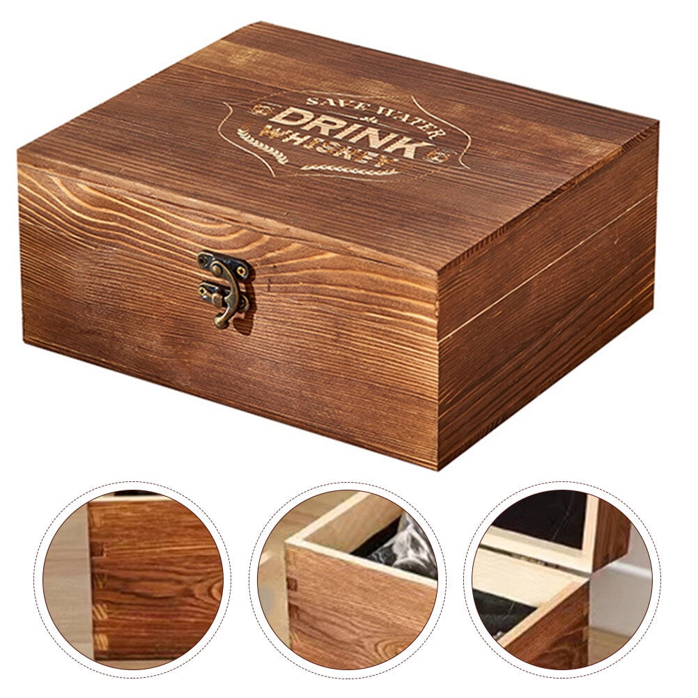 Buy Hello, Wooden Box Vinegar and Oil, Kitchen, Storage Box Gift, Anchor,  Maritime Wooden Box, Gift Box, Birthday Box, Bottle Box Online in India 