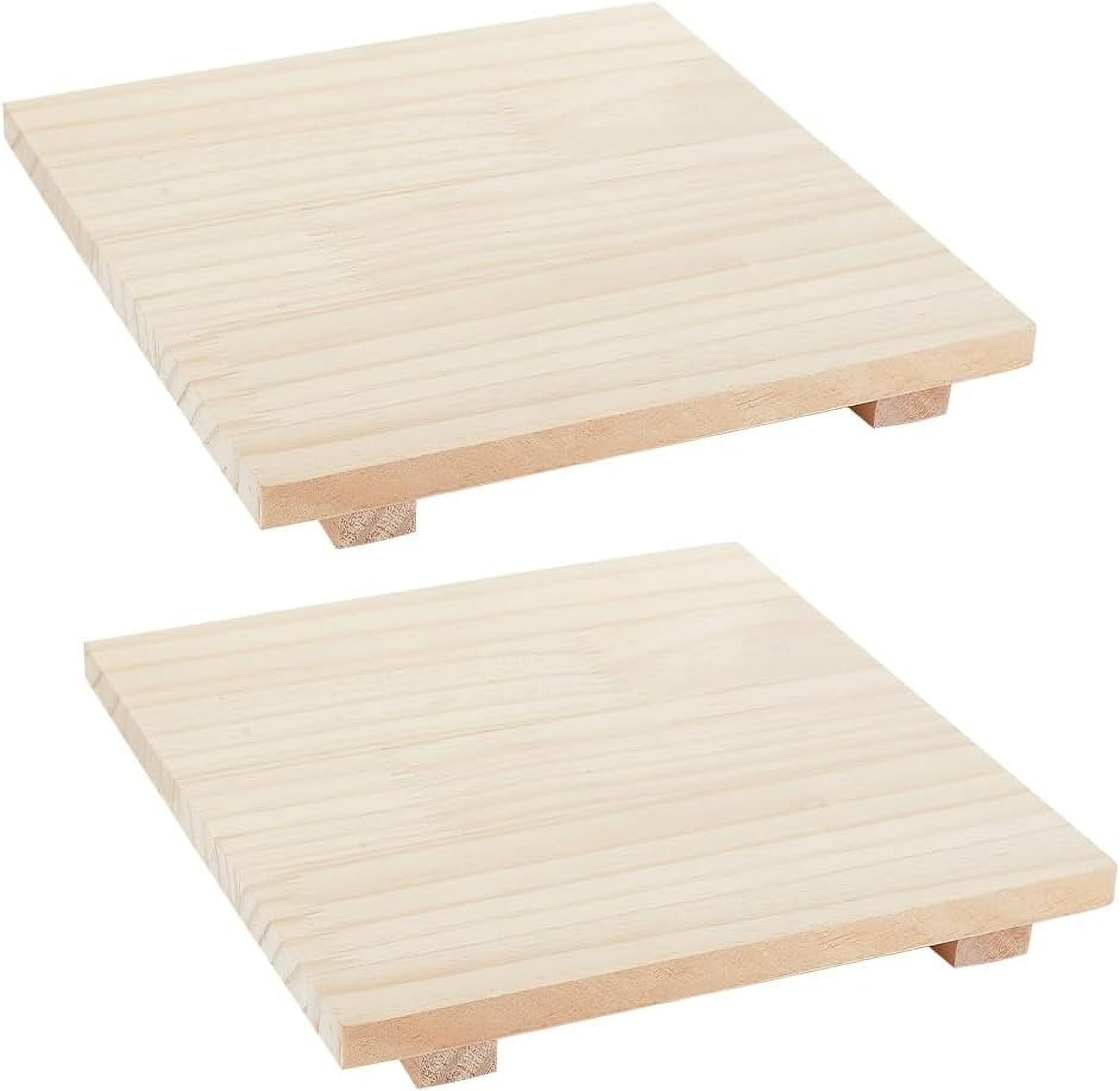 Wood Wood Clay Cutter Base Plate Clay Modeling Tool Square PapayaWhip 20x20x2.3cm