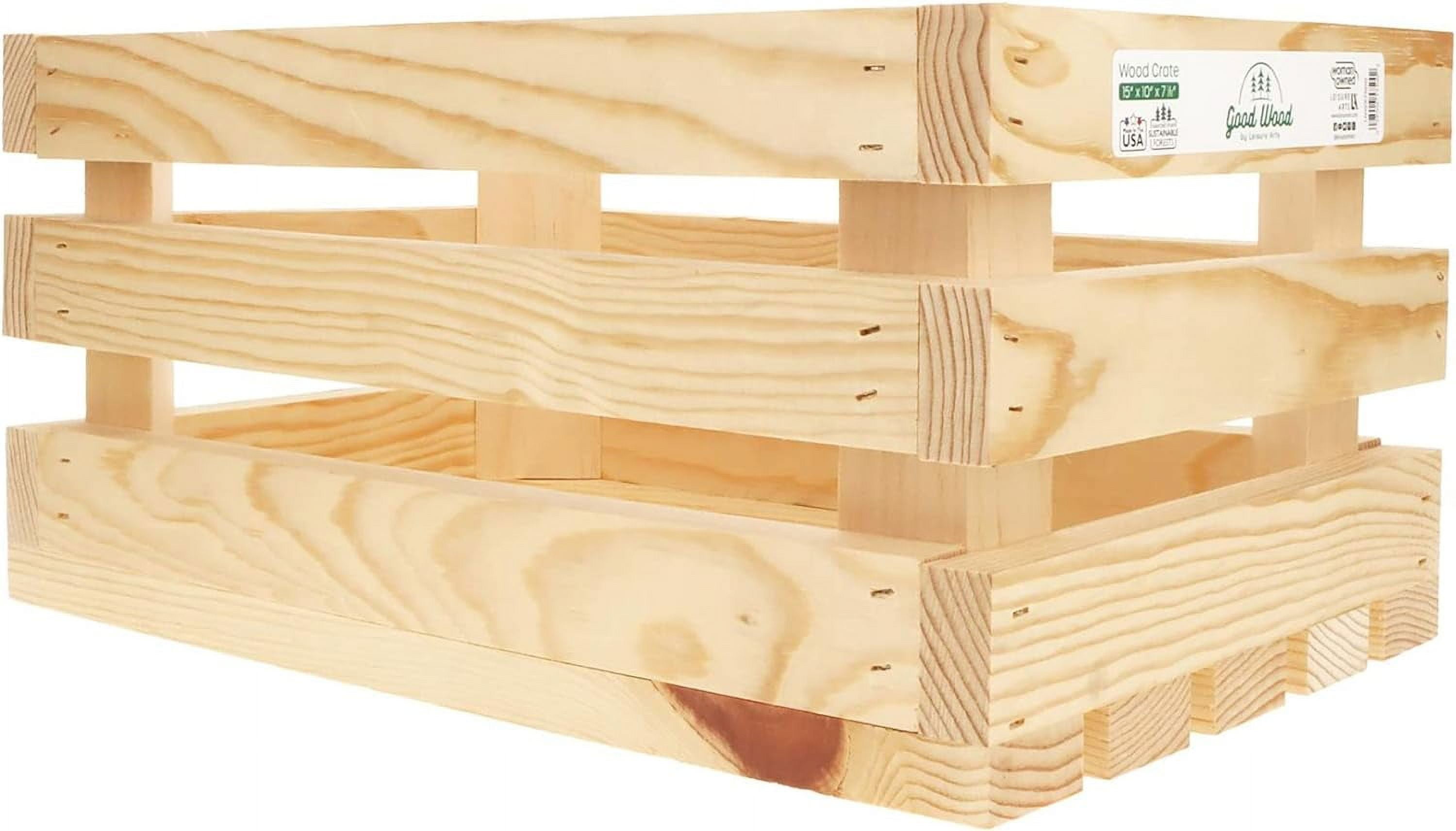 Wood Wooden Crate, Wood Crate Unfinished, Wood Crates For Display, Wood