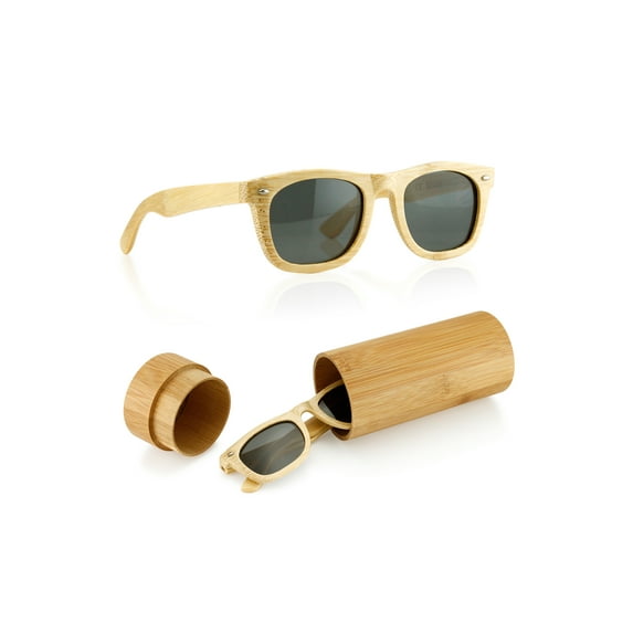 Wood Wooden Mens Womens Bamboo Vintage Sunglasses Eyewear with Bamboo Case box