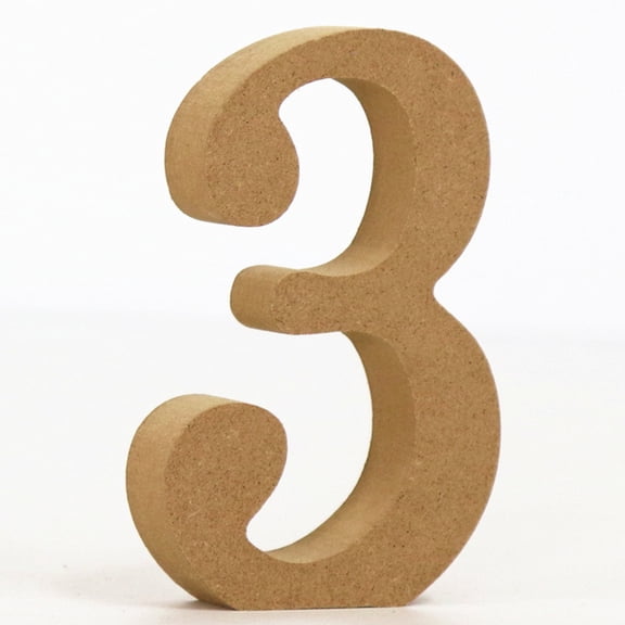 Wood Wooden Number Log Alphabet Wedding Birthday Party Home Decorations Khaki