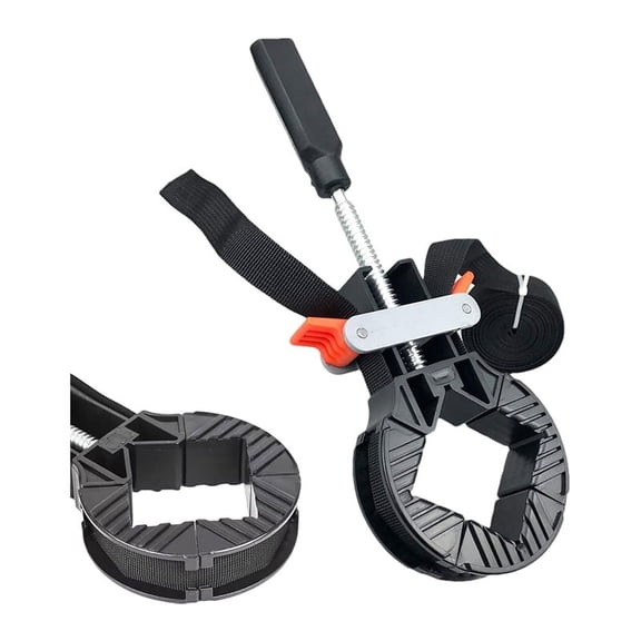 Strap Clamp Set for Woodworking - Quick Release Nylon Band Clamps for Picture Frames and Furniture