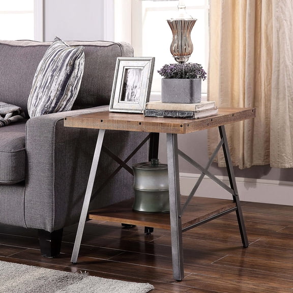 Wood and Metal Combination / Bring Rustic Vintage and Shelf Storage to Home