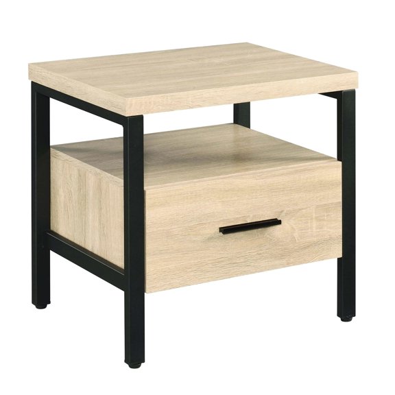 Wood and Metal Construction - Open Shelf Display - Hallway Accent Piece - Lasting Stability