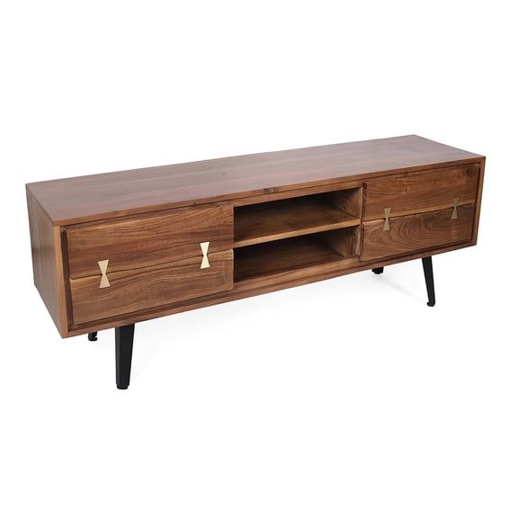 Wood and Metal Mix - Ample Storage for Gadgets - Office Space - Farmhouse Storage Option