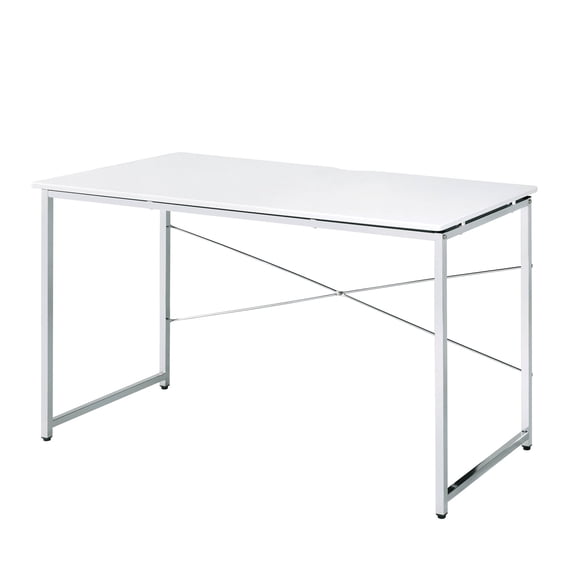 Wood and Metal Writing Desk with Sled Base / Creates a Stylish Office Look
