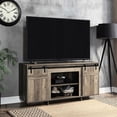 thumbnail image 1 of Wood and metal combination - Holds 60 - inch flat screen TV - Entertainment room - Two compartments for organization, 1 of 3