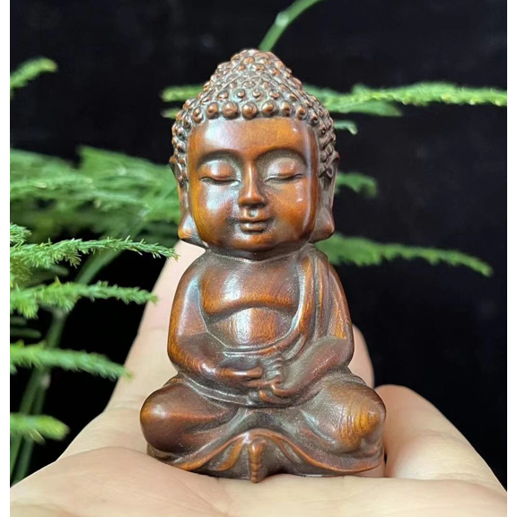 Wood carving sculpture Buddha figure Buddhist Monk statue State Feng Shui Good Luck Wood Carving Little Monk Buddhist figure，Buddha Ornament