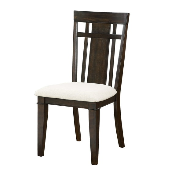 Wood frame side chairs, set of 2 | In a small - sized dining room | Fit well without taking much space